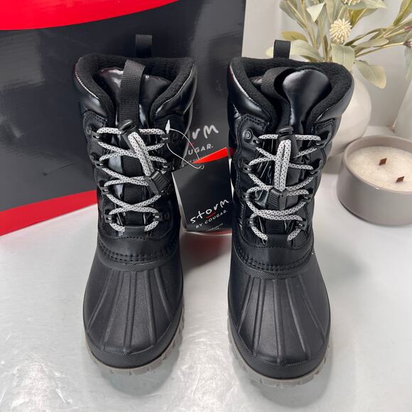 Storm by Cougar Cardiff N-Q Waterproof Puffy Snow Winter Boots Black Women 7 NWB - Picture 5 of 10